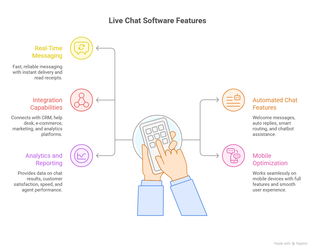 LiveChat software features