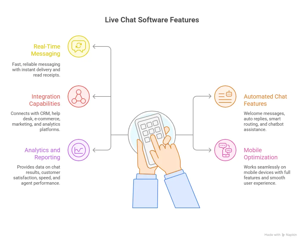LiveChat software features