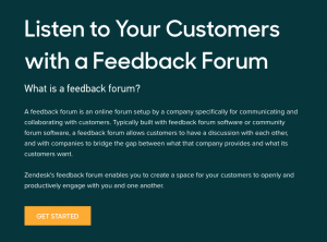 Zendesk customer feedback