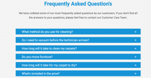 Carpet cleaning FAQs