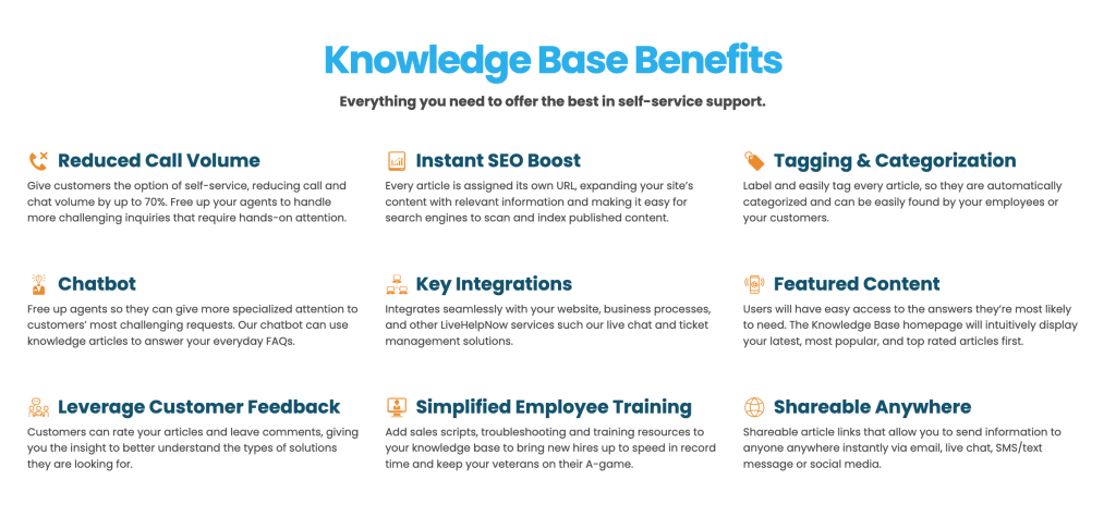 Knowledge Base benefits