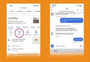 LiveHelpNow Features: Google Business Messages