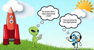 Aliens discover live chat benefits