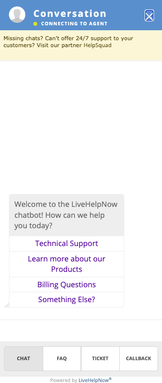 LiveHelpNow Chatbot